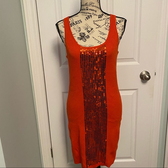 🎈RD style M tank dress with knit & sequins - Picture 2 of 8